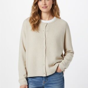 H&M Women's Beige Cardigan Sweater Size L